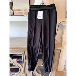 NWT Geraldine Lustgarten Black Dress Pant Joggers Size 2